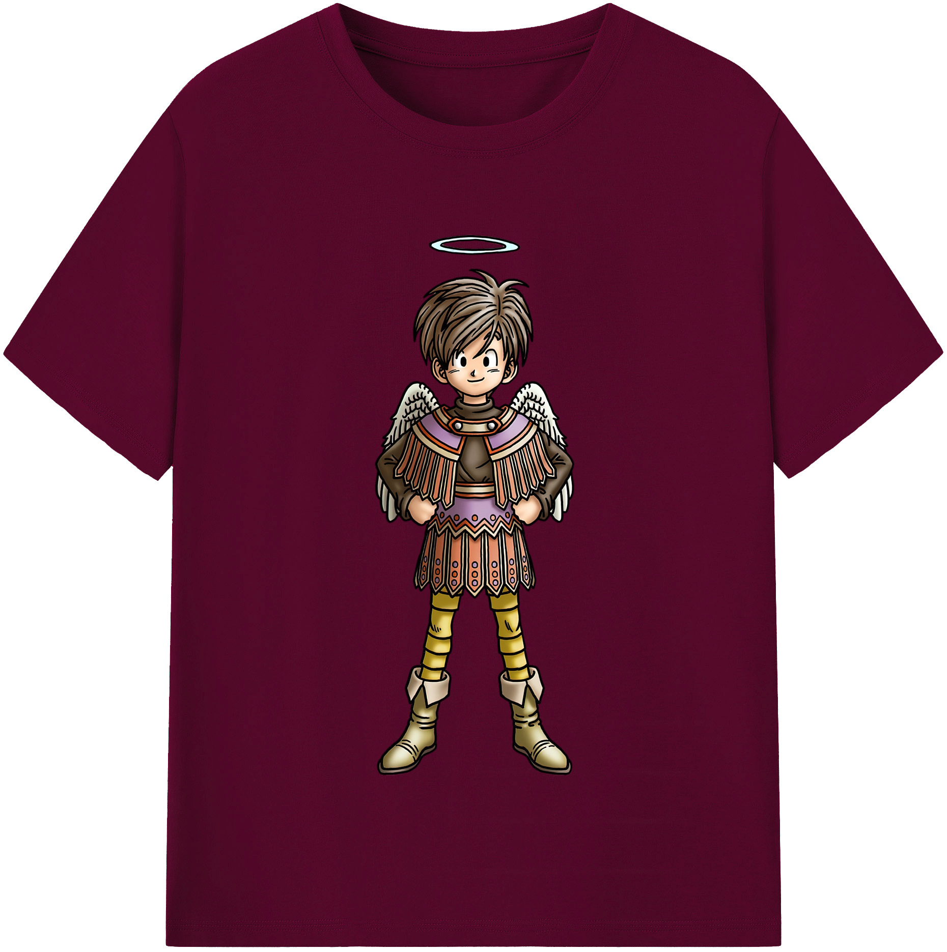 （画像用） ドラゴンクエスト Doragon Kuesuto Dragon Quest レディースカジュアルプリントTシャツ（綿100％）